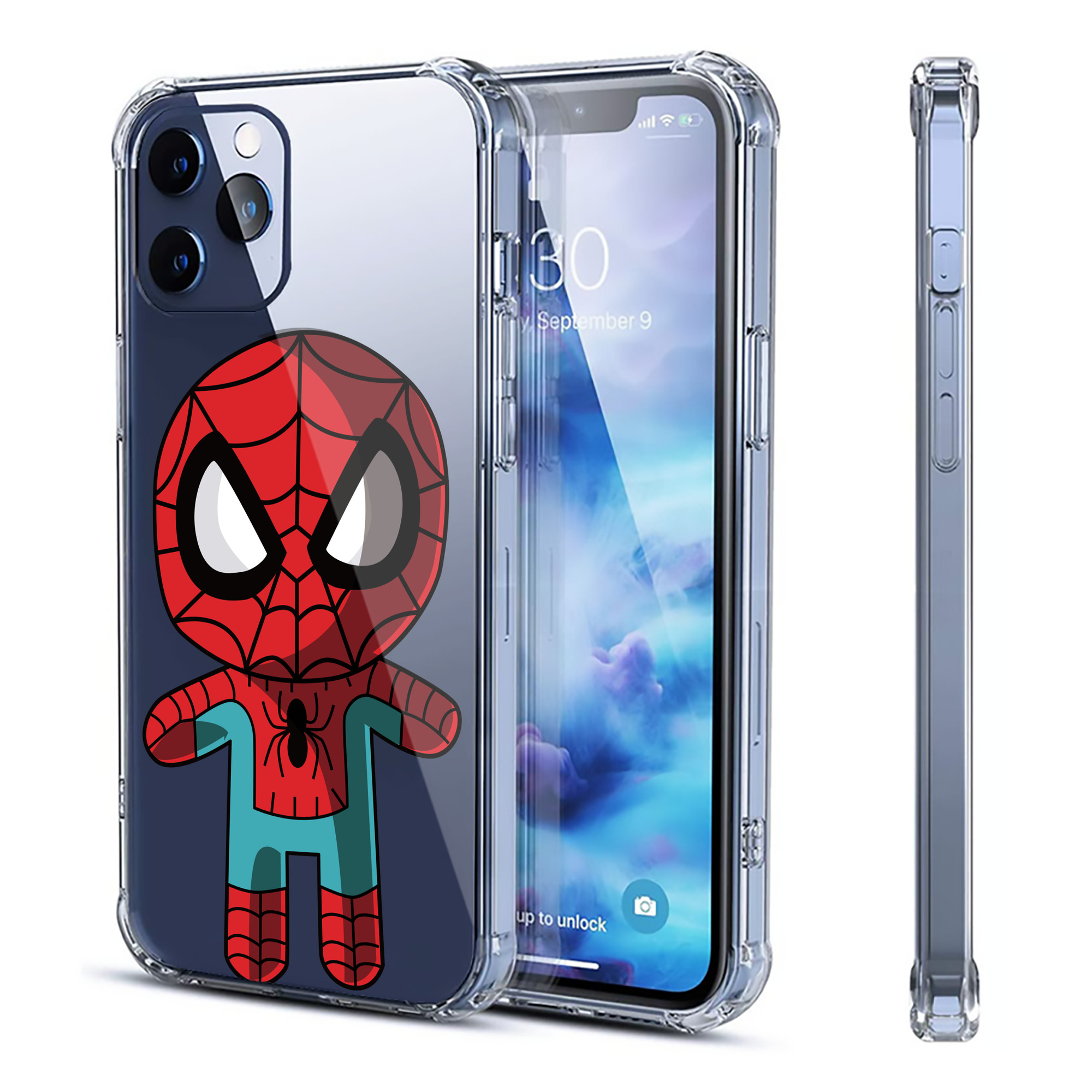 （画像用） アベンジャーズ The Avengers 【iPhone 12シリーズ対応】透明スマホケース（クリアソフトケース）